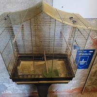 voliera/trespolo per uccelli