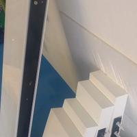 Set di 4 mensole di design in legno laccato bianco