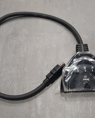Sdoppiatore hdmi triplo, 3 ingressi con selettore