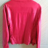 Giacca finta pelle rossa