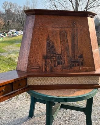 Cappa per cucina in rame