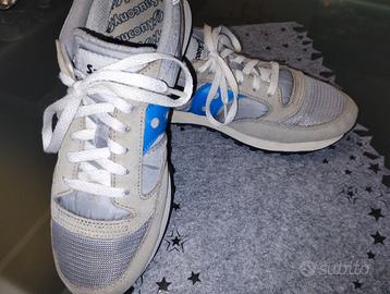 Saucuny tessuto n.42,5 impeccabili. Argento e blu