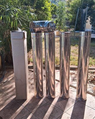 set di tubi inox nuovi 