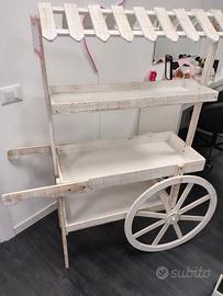 Carrello porta oggetti per vetrina negozi