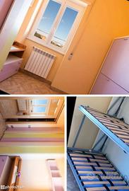 Cameretta letti a castello a scomparsa