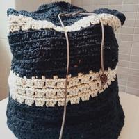 borsa a sacco fatta a mano in cotone