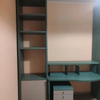 Libreria studio + scrivania e cassettiera