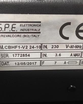 carica batteria CBHF1-V2 24-10 Gel s.p.e. / spe