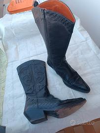 Stivali camperos neri donna n.40