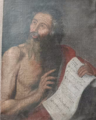 Dipinto olio su tela fine 700 San Girolamo
