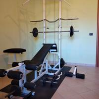 palestra bilanciere panca pesi