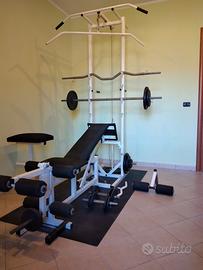 palestra bilanciere panca pesi