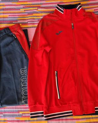 TUTA SPORTIVA JOMA, MIS. S, BLU/ROSSO