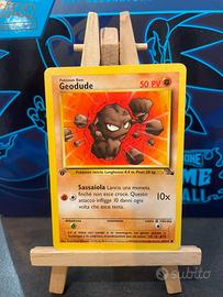 arta Pokémon Geodude 1ª Edizione 47/62Set Fossil🇮🇹