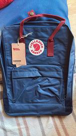 zaino Fjallraven Kanken Blu Rosso