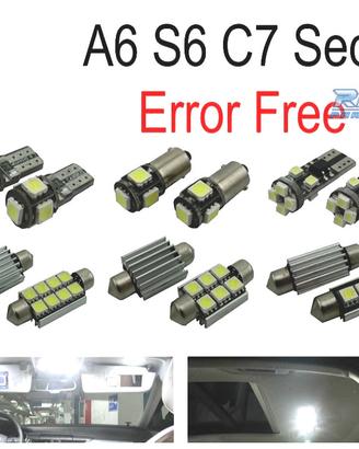 KIT 14 LAMPADE LED INTERNE PER AUDI A6 S6 RS6 C7 S