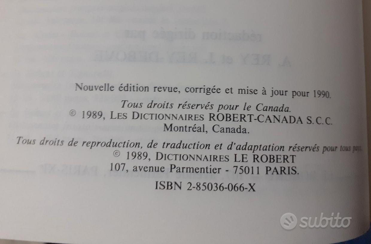 Le robert - Vendita in Libri e riviste 