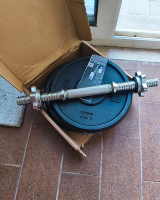 4 Dischi pesi 5 kg decathlon domyos nuovi