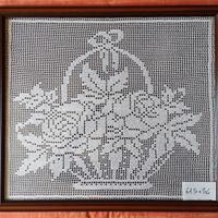 Quadro all’uncinetto 61,5x54