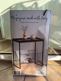 Portariviste con vassoio (tavolino da caffè)