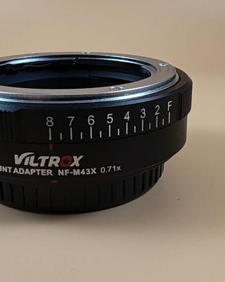 Viltrox NF-M43X 0.71x  da Nikon F a a Micro 4/3