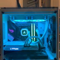 PC Gaming custom total white corsair