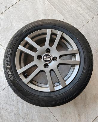 Cerchi O.Z. da 15 con gomme Hankook 