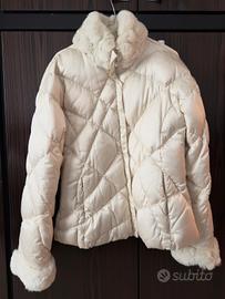 Piumino morbido con pelliccia vera
