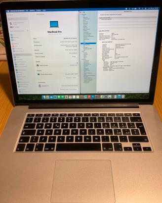 Macbook Pro 15" 16gb/500gb, Display Retina, Sonoma