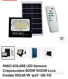 faretti  nuove con fotovoltaico 