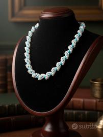 Collana choker stile retrò chic primi 900 perle