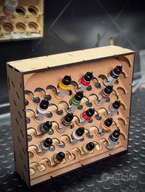 Porta Colori in legno MDF per Vallejo 17ML 60 btg.
