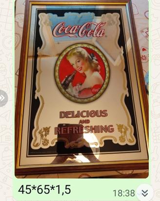 quadro specchio Coca-Cola vintage 