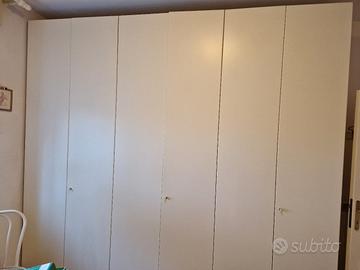 armadio 6 ante bianco