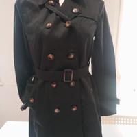 trench donna tg S nero