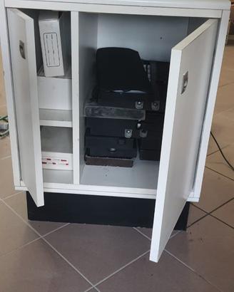 Mobiletto Bianco in legno a due ante