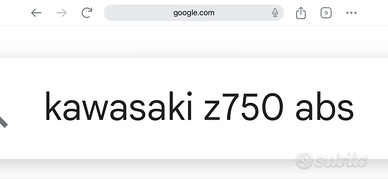 VORREI KAWASAKI Z750 con ABS
