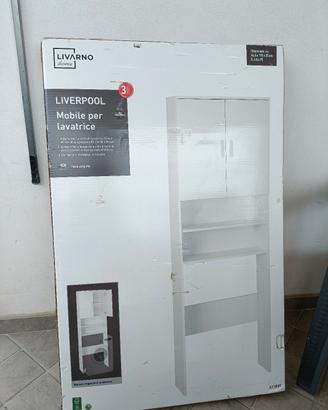 Mobile per lavatrice "Liverpool" bianco - NUOVO