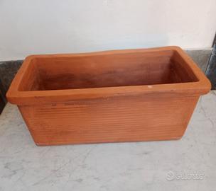 4 vasi millerighe terracotta manifattura italiana