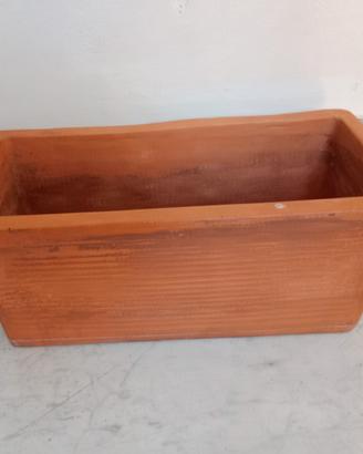 4 vasi millerighe terracotta manifattura italiana