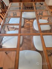 Tavolo con 6 sedie Giorgetti.