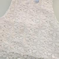 CANOTTA IN PIZZO PER BAMBINA ANNI 12 - NUOVA