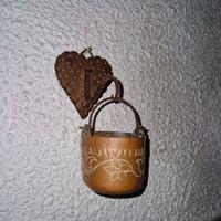 2 Pentolini in rame da appendere