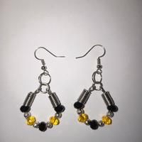 orecchiniorecchini pendenti con perline di onice n