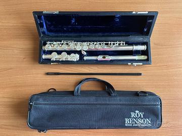 Flauto traverso Roy Benson con custodia e accessor