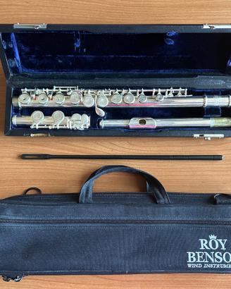 Flauto traverso Roy Benson con custodia e accessor