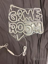 Insegna luminosa LED Game Room