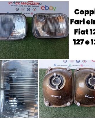 Coppia fari anteriori Elma Fiat 126 127 128 nuovi 