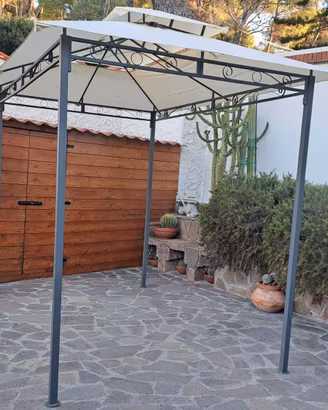 GAZEBO DA GIARDINO IN FERRO 3 x 2