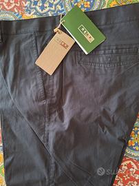 Pantalone cotone blu uomo nuovo taglia 